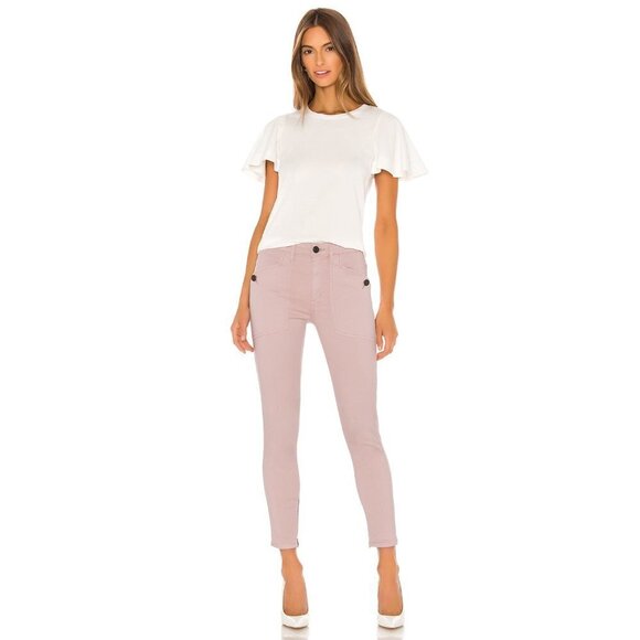 NWT Joie light pink slim fit crop leg skinny jeans, 27 - Picture 13 of 15